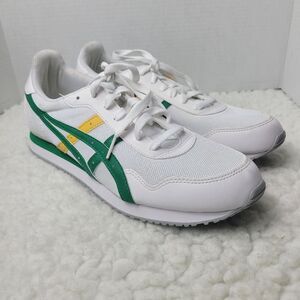 Asics Tiger Runner Mens Casual Shoes Size 10.5 1201A267 White Kale 28cm